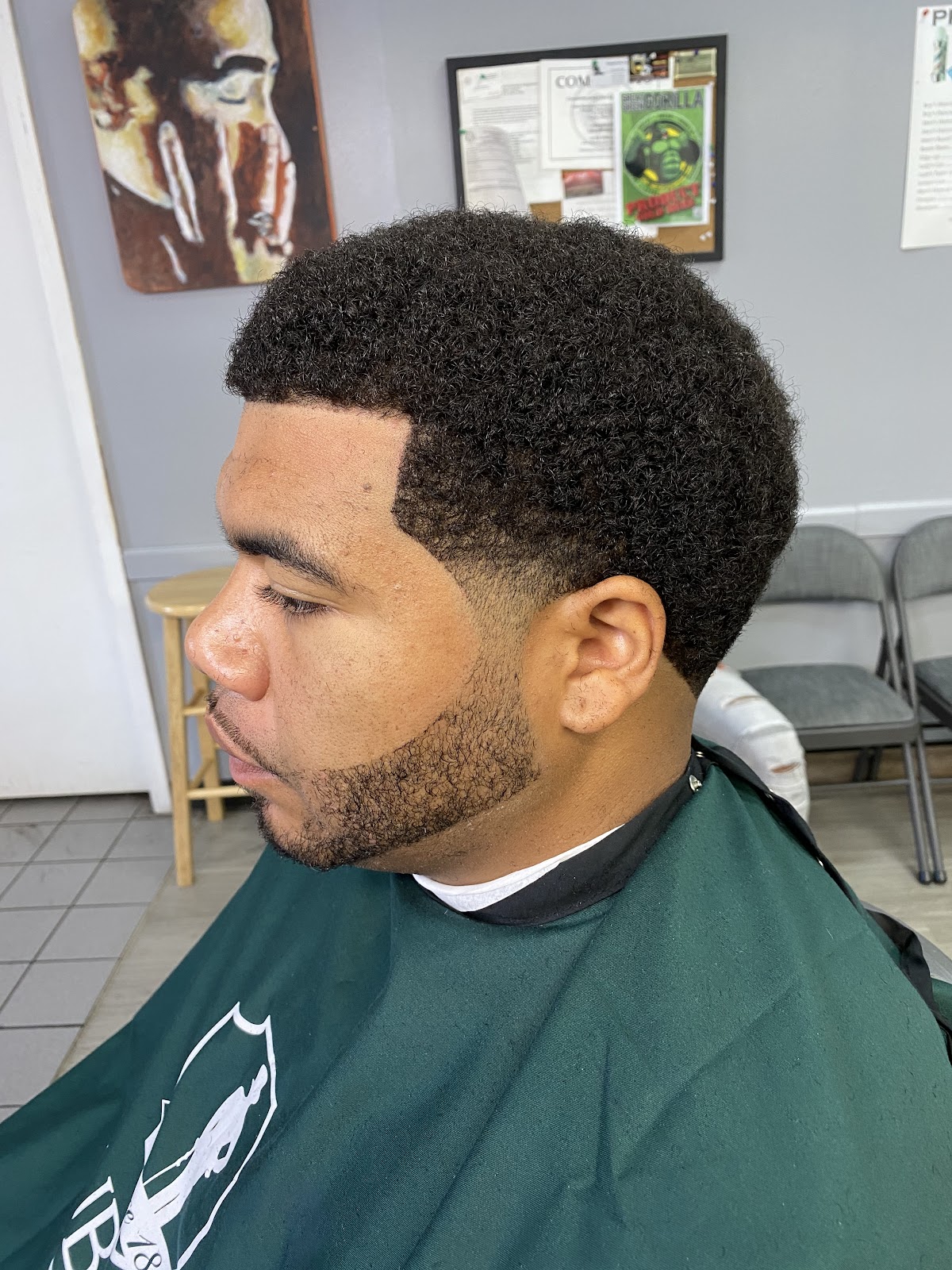 Finished haircut at Hwy 6 Barber Shop